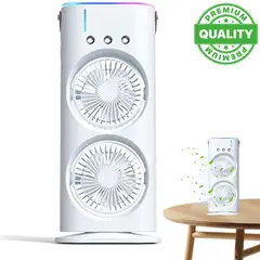 ONE PIXEL - Ventilador Aire Acondicionado Humificador Con Luz LED