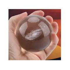 INFANTILES CAJUROMIX - Esfera De Cristal Nocturna Con Luz Galaxia