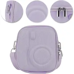 GENERICO - Estuche Lila Camara Instax Mini Universal 12 11 9 8 +