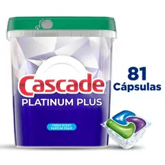 CASCADE - Lavavajillas Platinum plus x 81 Pods