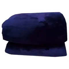 GENERICO - Cobijas Manta Frazada Piel Ángel Térmica Unicolor Azul Oscuro