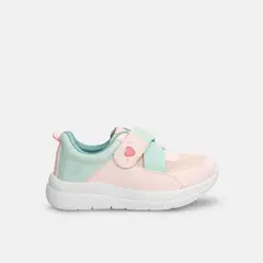 BUBBLE GUMMERS - Tenis Infantil Para Niña Bubblegummers Rosado-Azul Sylvana
