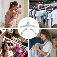 GENERICO - Gancho Colgar Ropa Secador Tendedero Recargable Portátil