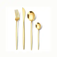 KIDSHOP - Juego De Cubiertos Crn Set Seúl 24 Piezas Dorado