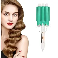 GENERICO - Plancha / Pinza De Cabello Ondas De Sirena Rizadora 3 Tubos