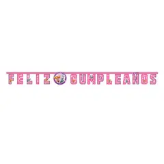SEMPERTEX - Letrero de Feliz Cumpleaños Paw Patrol Niña 19M -