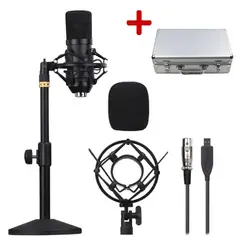ONE PIXEL - Kit Micrófono Condensador Profesional BM-700 Con Maletín