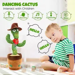 GENERICO - Peluche Electrico Cactus Bailarín Recargable