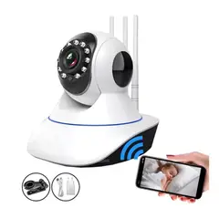 SHEN HUANG - Cámara Robótica Seguridad Wifi 3 Antenas 1080p Micro Audio
