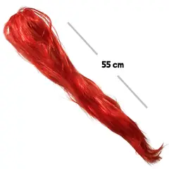 GENERICO - Pelucas Para Fiesta Roja 50cm Disfraz Halloween