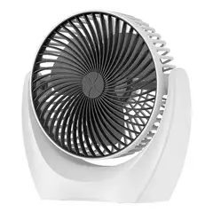 GENERICO - Ventilador De Mesa Fashion Con 3 Palas Estructura Color Blanco 5w