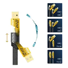 GENERICO - Cable Carga Rápida Tipo C Tipo A Para Lightning Usb Celular