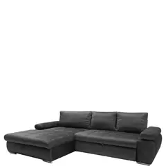 GENERICO - Muebles Modernos en L Sala con Sofá esquinero en Color Negro