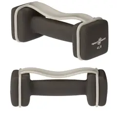 SPORTFITNESS - Mancuernas Pesas Gris 4Lb Con Agarre