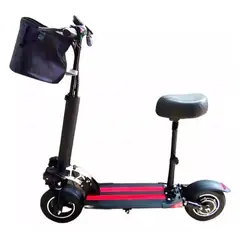 GENERICO - Scooter Electrica Sillin 500W Alarma Bloqueo Freno De Disco