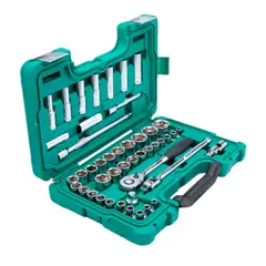 SATA - Juego Copas Cuadrante 1/2 6pt- Altas Mm 46 Pz Bajas Mm/pul
