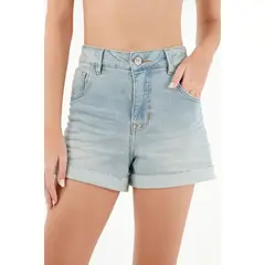 TENNIS - Bermuda azul tiro amplio para mujer