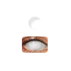 GENERICO - Lentes De Contacto Fantasía Con Porta Lentes MY32 Blanco