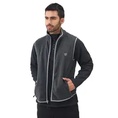 SANTANA - Chaleco Térmico Hombre Laguna de Tota Gris Oscuro