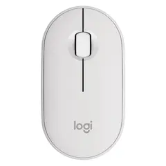 LOGITECH - Mouse Pebble M350s Inalámbrico Bluetooth Usb Blanco