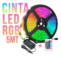 MERCURY - Cinta Led Rgb X5 Mts + Control + Adaptador