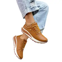 EVEGONZ - Tenis en Cuero Para Mujer Zapato Deportivo Confortable