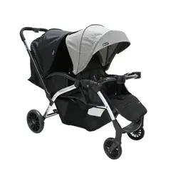 GENERICO - Coche Gemelar Lineal Capota Expandible Ebaby