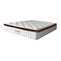 GENERICO - Colchón Semidoble Firmeza Media Ortopédico Resortado Pillow Euro One Coco Botanical 120 190.