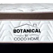 COCO HOME - Colchón Queen Firmeza Media Ortopédico Resortado Pillow Euro One Coco Botanical 160 190.