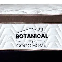 COCO HOME - Colchón King Firmeza Media Ortopédico Resortado Pillow Euro One Coco Botanical 200 200.