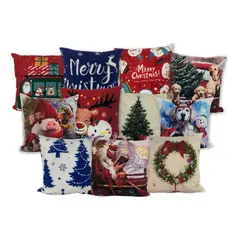 DIMATEX LEON - Funda Cojín Navideño Decoración Navidad 45x45cm CopoAzul