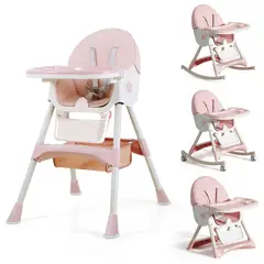 GENERICO - Silla Comer Ajustable Comedor Reclinable Plegable Para Bebé