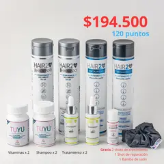 HAIR2YOU - Tratamiento contra la caída del cabello x 2 Vitaminas + Tratamiento
