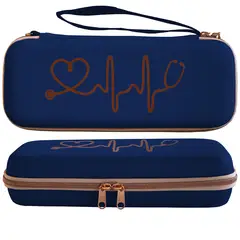 GENERICO - Estuche Azul Para Fonendoscopio Cardiology Estetoscopio