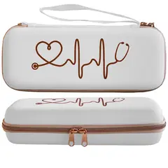 GENERICO - Estuche Blaco Para Fonendoscopio Cardiology Estetoscopio