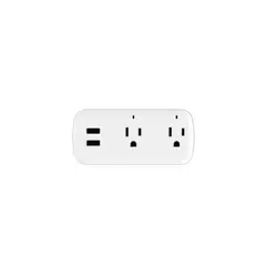 GENERICO - Enchufe Toma Inteligente Wifi Doble Google Nest Mini Y Alexa