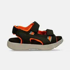 BUBBLE GUMMERS - Sandalias Infantil Para Niño Bubblegummers Negro-Naranja Sanin