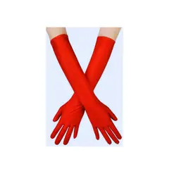 PROVOCAME - Guantes en tela negro o rojo disfraz