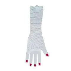 PROVOCAME - Guantes en malla negro rojo o blanco disfraz