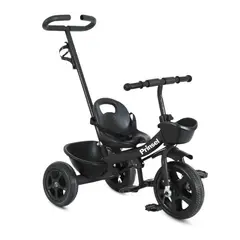 PRINSEL - Triciclo Cool Kids Negro  3 Ruedas Goma EVA, Estable y Duradero