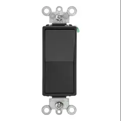 LEVITON - Interruptor 4 vías Negro Decora 5604-2E