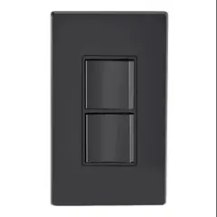 LEVITON - Interruptor Doble Conmutable Negro Decora 5643-E