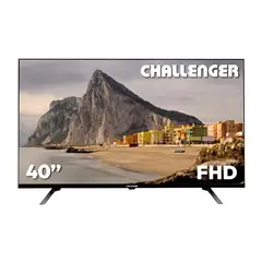 CHALLENGER - Televisor 40 Pulgadas Smart Google TV