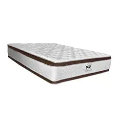 COCO HOME - Colchón King Firmeza Media Doble Pillow Ortopédico Resortado Coco ECO 200 200.