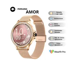 MOBULA - Reloj inteligente Mobulaa AMOR Dama - Oro rosa