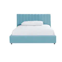 EKONOMODO COLOMBIA - Colchon Sencillo + Base cama Baul + Espaldar infantil Azul 100x190
