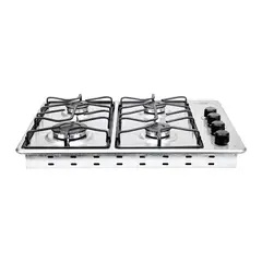 HACEB - Estufa de empotrar inox 60x43 cm platina a gas natural