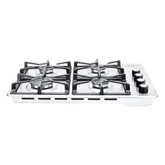 HACEB - Estufa de empotrar inox 60x43 cm hierro fundido a gas natural