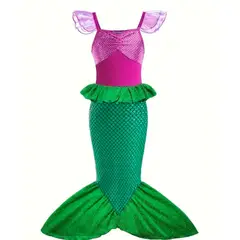 GENERICO - Disfraz sirena niña talla 6-8 disfraz sirena niña