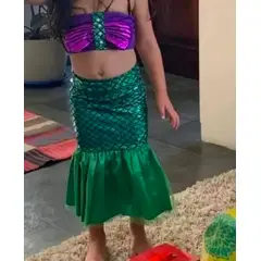 GENERICO - Disfraz sirena niña talla 8 disfraz sirenita ariel
